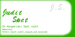 judit spet business card